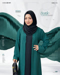 Comfortable Kimono Shurag  (Single color- Bottle Green) | Code: CS 141