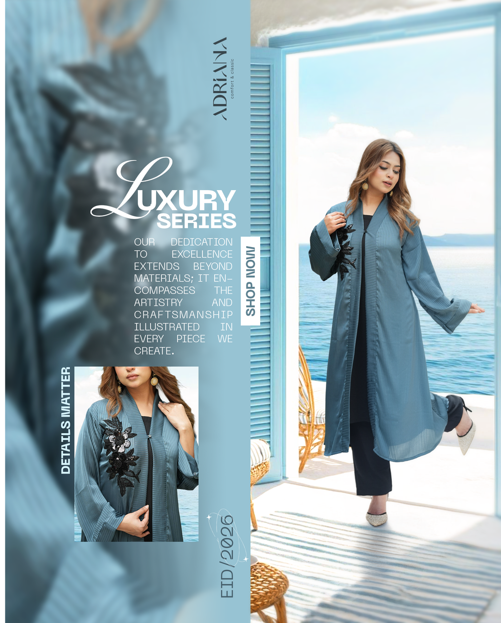 Luxury Teel color Silk shrug with Lace(Single) | LSC(single) 04
