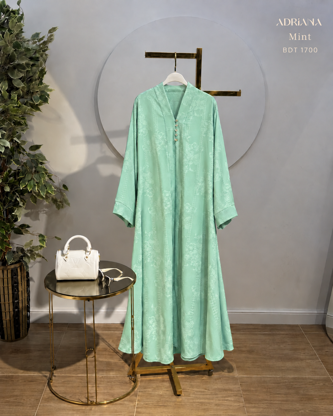 Arlina Jacquard Kimono Shrug  | Code: AS 157 (Mint)