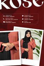 Comfortable Kimono Shurag (Single color- Rose Gold) | Code: CS 123
