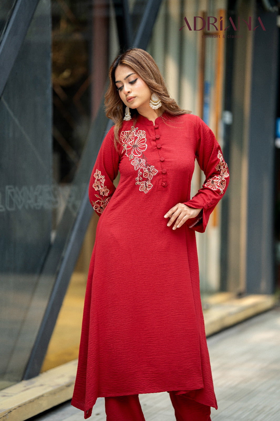 Comfortable Embroidery Co-Ords Set | Code: CEOS 029