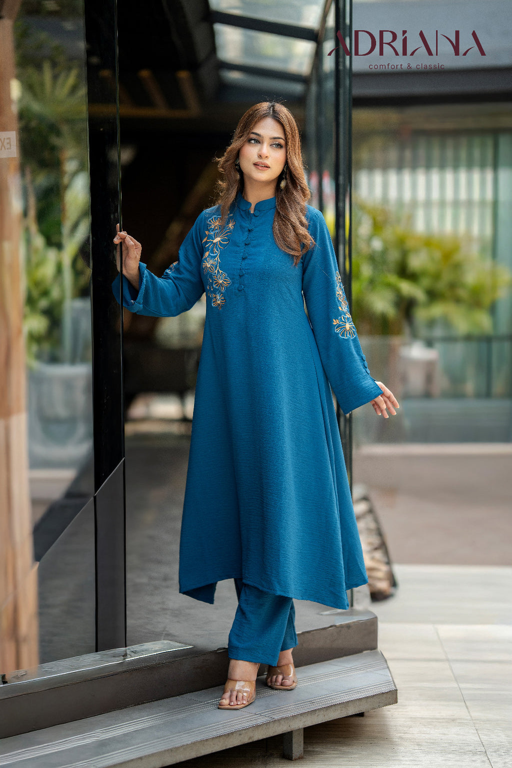 Comfortable Embroidery Co-Ords Set | Code: CEOS 030