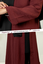 Comfortable Kimono Shurag (Single color- Burgundy) | Code: CS 125