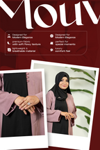 Comfortable Kimono Shurag (Single color- Mouve) | Code: CS 124