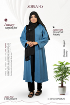 Comfortable Kimono Shurag  (Single color- Blueish Ash) | Code: CS 127